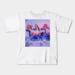 Horses at the beach. Kids T-Shirt